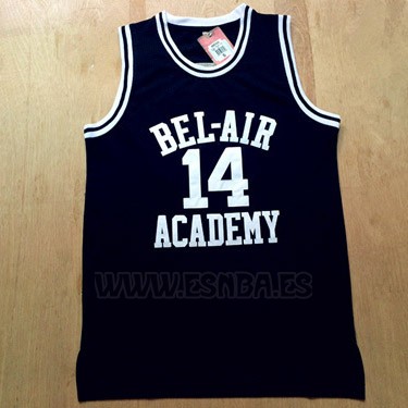 Camiseta Pelicula Bel-Air Academy Smith #14 Negro